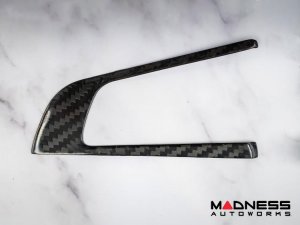 Alfa Romeo Stelvio Steering Wheel Trim - Carbon Fiber - Control Trim Set - Feroce Carbon